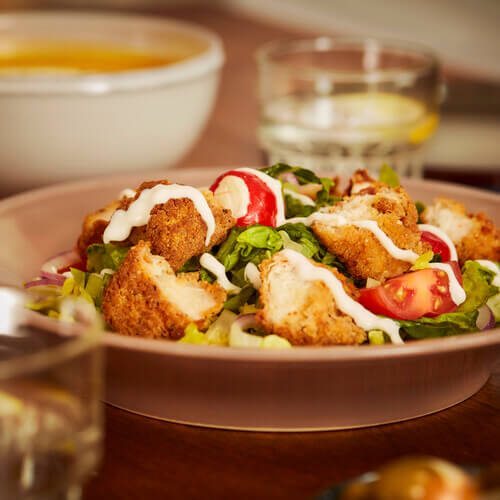 Delicious crispy chicken salad