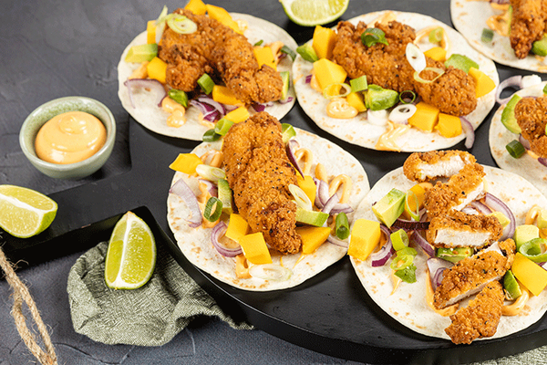 Chicken Tenders Tostadas
